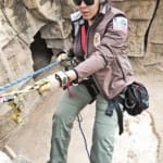 Animal-Svc_SMART-member-Gaby-Lera-preparing-to-rappel_WEB